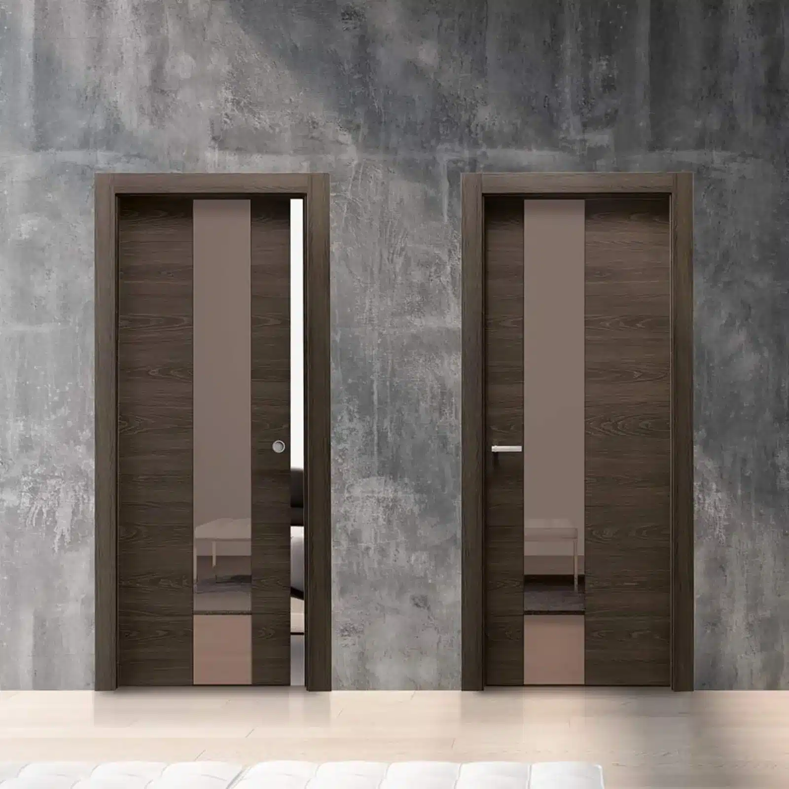 porte filo muro in vetro oit 3290